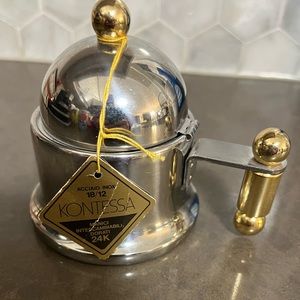 Vintage Kontessa Espresso sugar bowl NWT